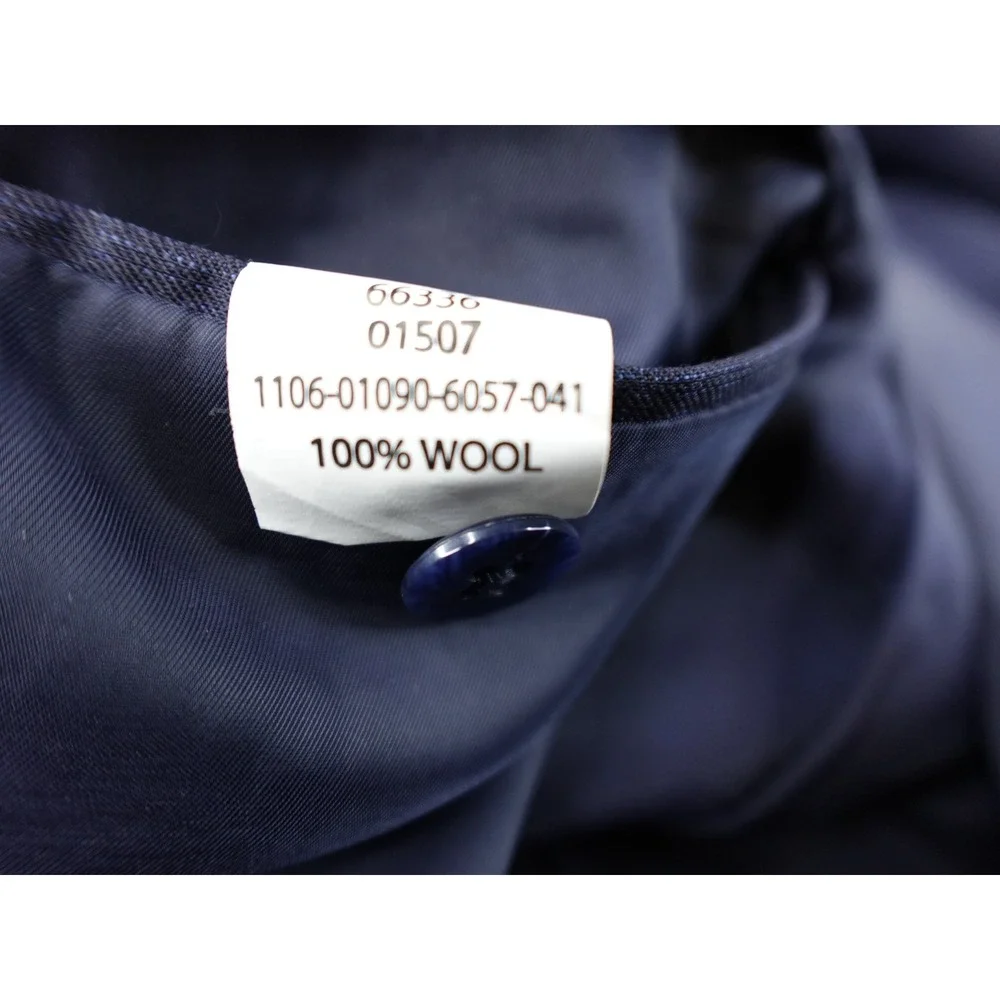Jos. A. Bank Signature Gold‎ Blazer Mens 42R Blue Plaid Wool Two Button Jacket